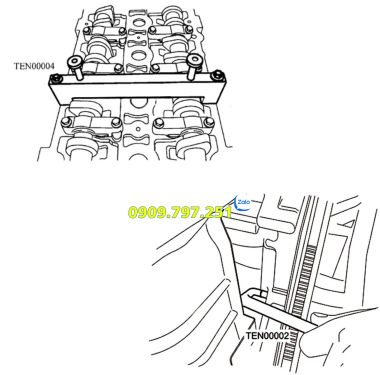 Bộ dưỡng cam động cơ xe SAIC MG3 MG5 Zotye Roewe