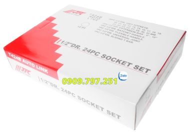 Bộ tuýp 1/2“ 12 cạnh 24 chi tiết JTC T424B