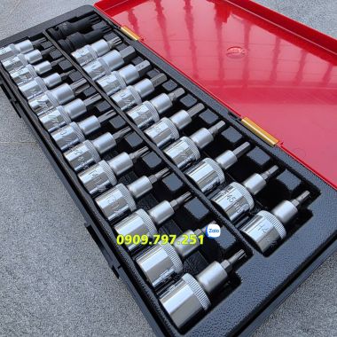 Bộ đầu tuýp lục giác sao 25 chi tiết JTC K4251