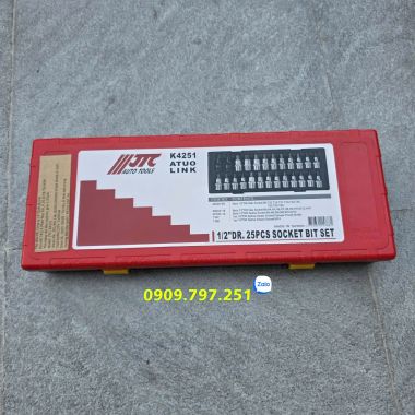 Bộ đầu tuýp lục giác sao 25 chi tiết JTC K4251