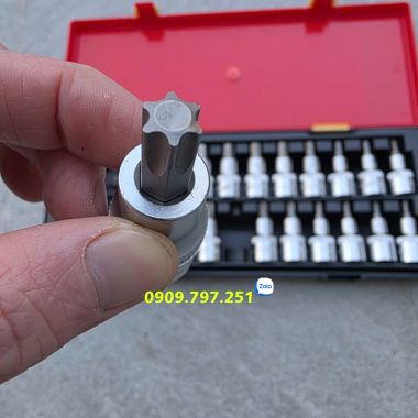 Bộ đầu tuýp lục giác sao 25 chi tiết JTC K4251