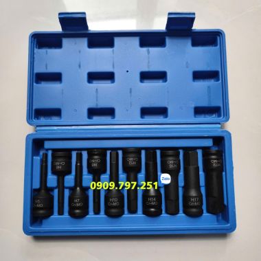 Bộ đầu tuýp lục giác H5 H6 H7 H8 H10 H12 H14 H16 H17 H19