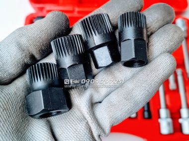 Bộ đầu tuýp tháo puli máy phát 30 chi tiết