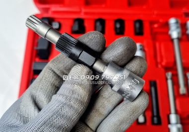 Bộ đầu tuýp tháo puli máy phát 30 chi tiết