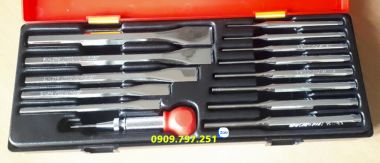 Bộ đục chốt tròn đục dẹp 14 chi tiết JTC K8141