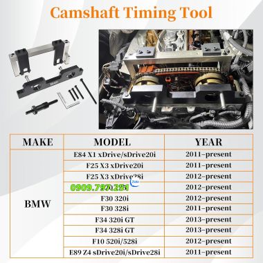 Bộ tool dưỡng cam động cơ N20 N26 BMW Full