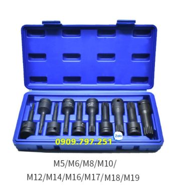 Bộ đầu tuýp M5 M6 M8 M10 M12 M14 M16 M17 M18 M19