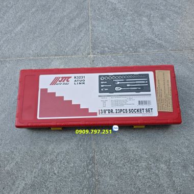 JTC K3231 Bộ đầu tuýp ngắn 3/8 inch 6 cạnh 23 chi tiết Đài Loan