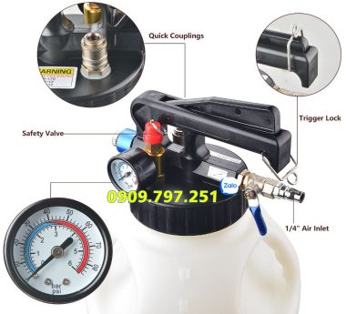 Bình thay nhớt hộp số tự động bằng khí nén