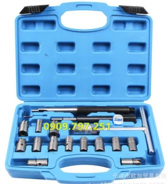 Bộ dụng cụ làm sạch lỗ kim phun dầu 17 chi tiết