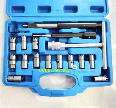 Bộ dụng cụ làm sạch lỗ kim phun dầu 17 chi tiết