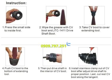 Dụng cụ lắp cao su chụp láp JTC 1411