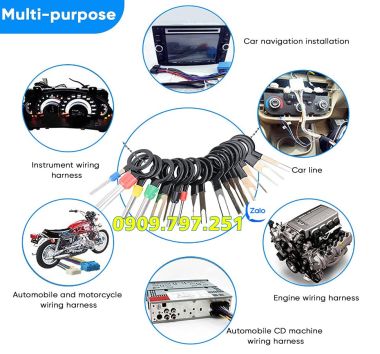 Bộ dụng cụ tháo giắc điện ô tô xe máy 66 chi tiết