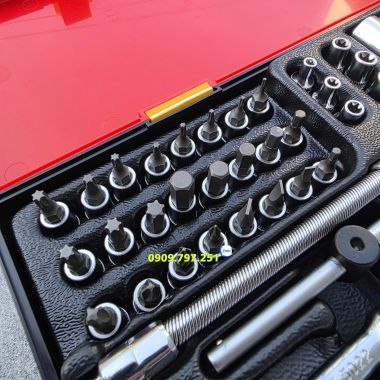 JTC K2731 Bộ đầu tuýp 1/4 inch 73 chi tiết Đài Loan