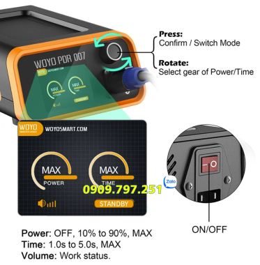 Máy gia nhiệt điện từ sửa chữa vết móp ô tô WOYO PDR007