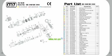 QE-342 Máy khoan 1 chiều 13mm hãng M7 Đài Loan