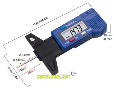 Thước đo độ mòn lốp xe điện tử