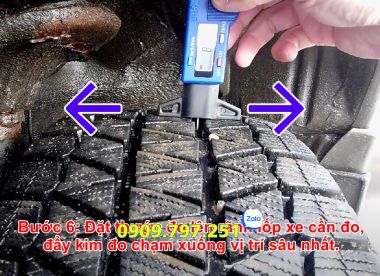 Thước đo độ mòn lốp xe điện tử