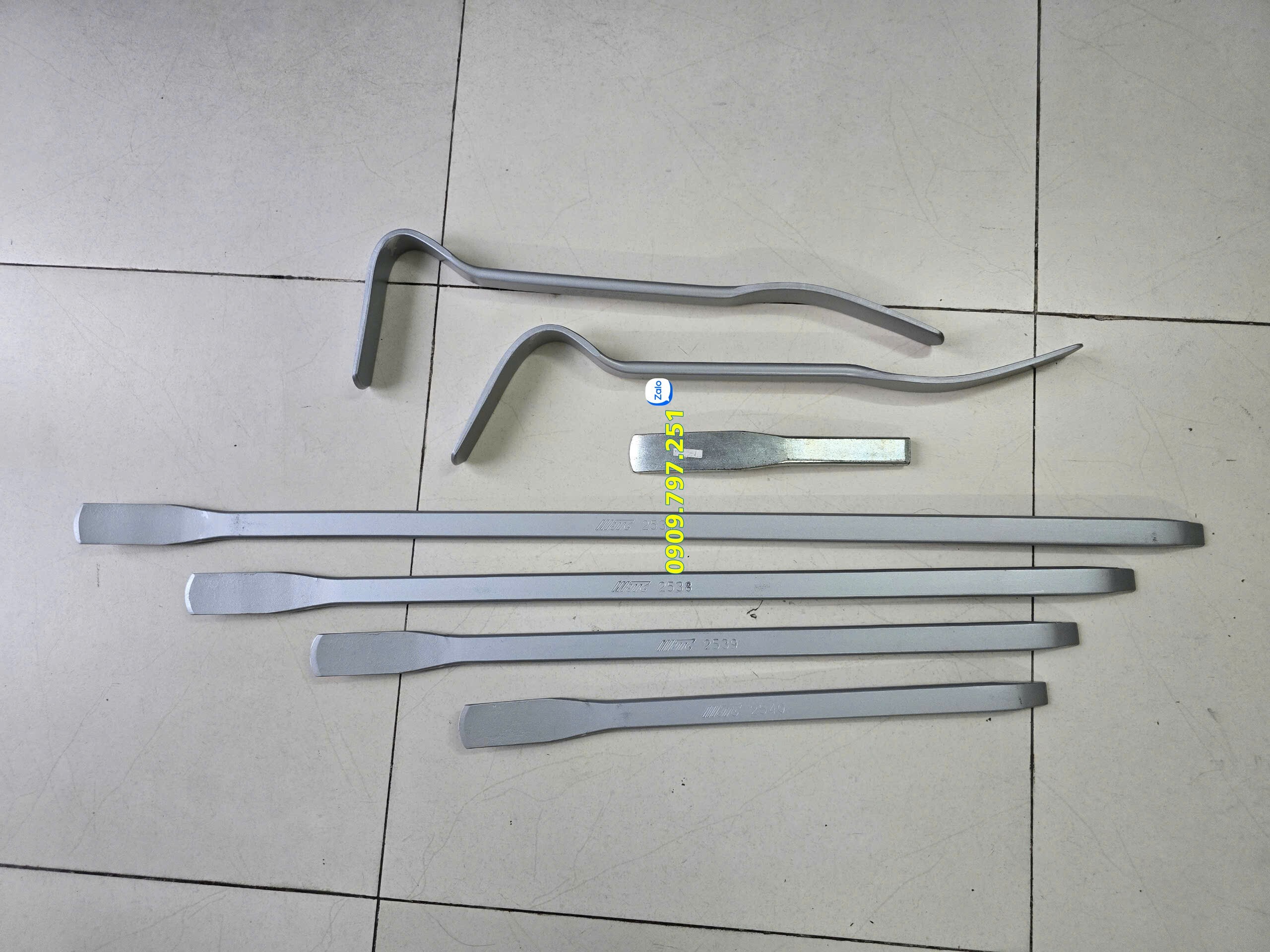 Bộ 07 thanh nạy sửa chữa đồng sơn ô tô JTC Đài Loan