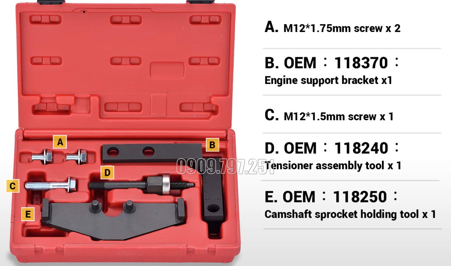 Bộ dưỡng cam BMW Mini Cooper W10 W11