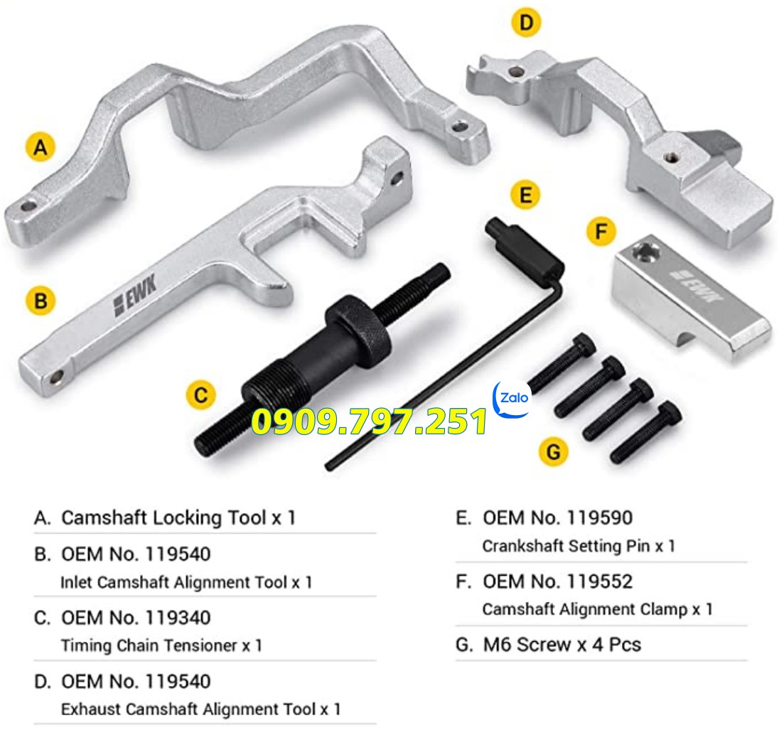 Bộ dưỡng cam Peugeot 207 308 508 3008 5008