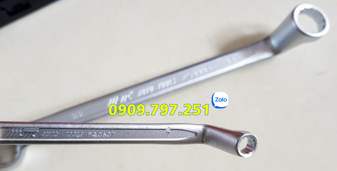 Bộ cờ lê 2 đầu vòng nghiêng 75 độ 08 chi tiết JTC K6081