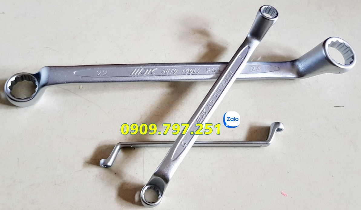 Bộ cờ lê 2 đầu vòng nghiêng 75 độ 08 chi tiết JTC K6081