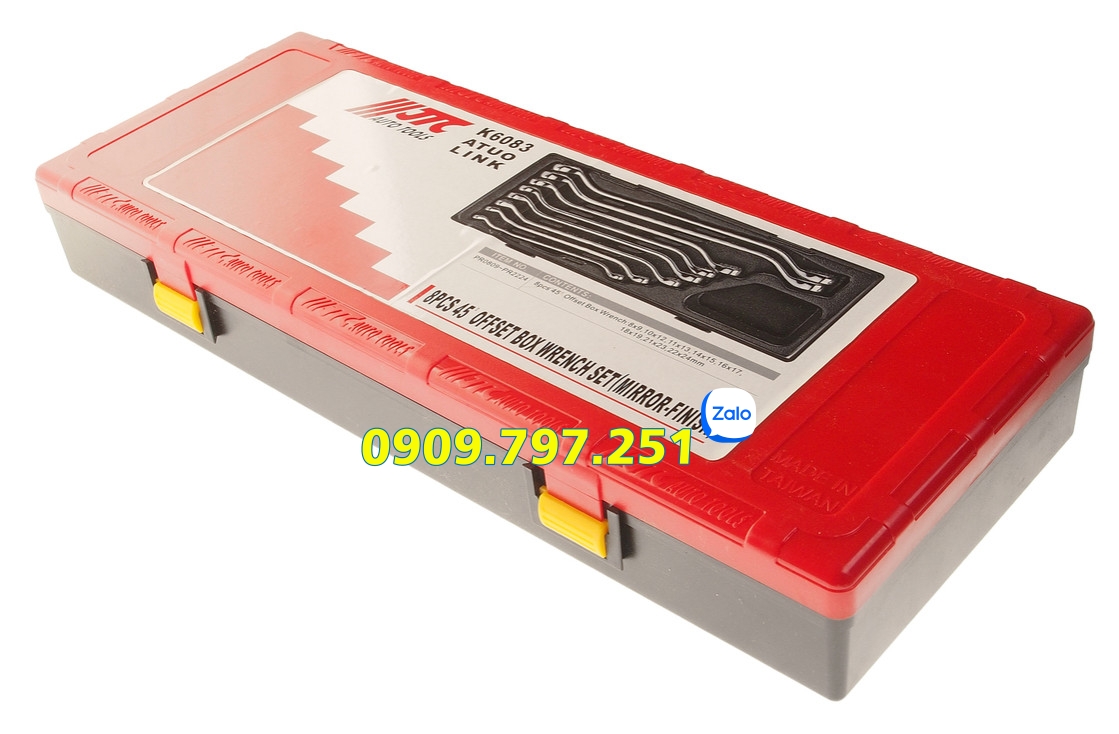 Bộ cờ lê 2 đầu tròng nghiêng 45 độ 08 chi tiết JTC K6083