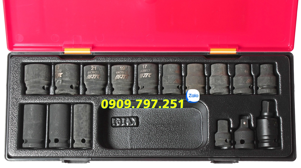 Bộ tuýp đen 12 cạnh 10-24mm JTC K4162