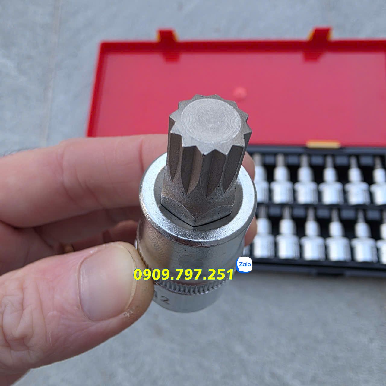 Bộ đầu tuýp lục giác sao 25 chi tiết JTC K4251