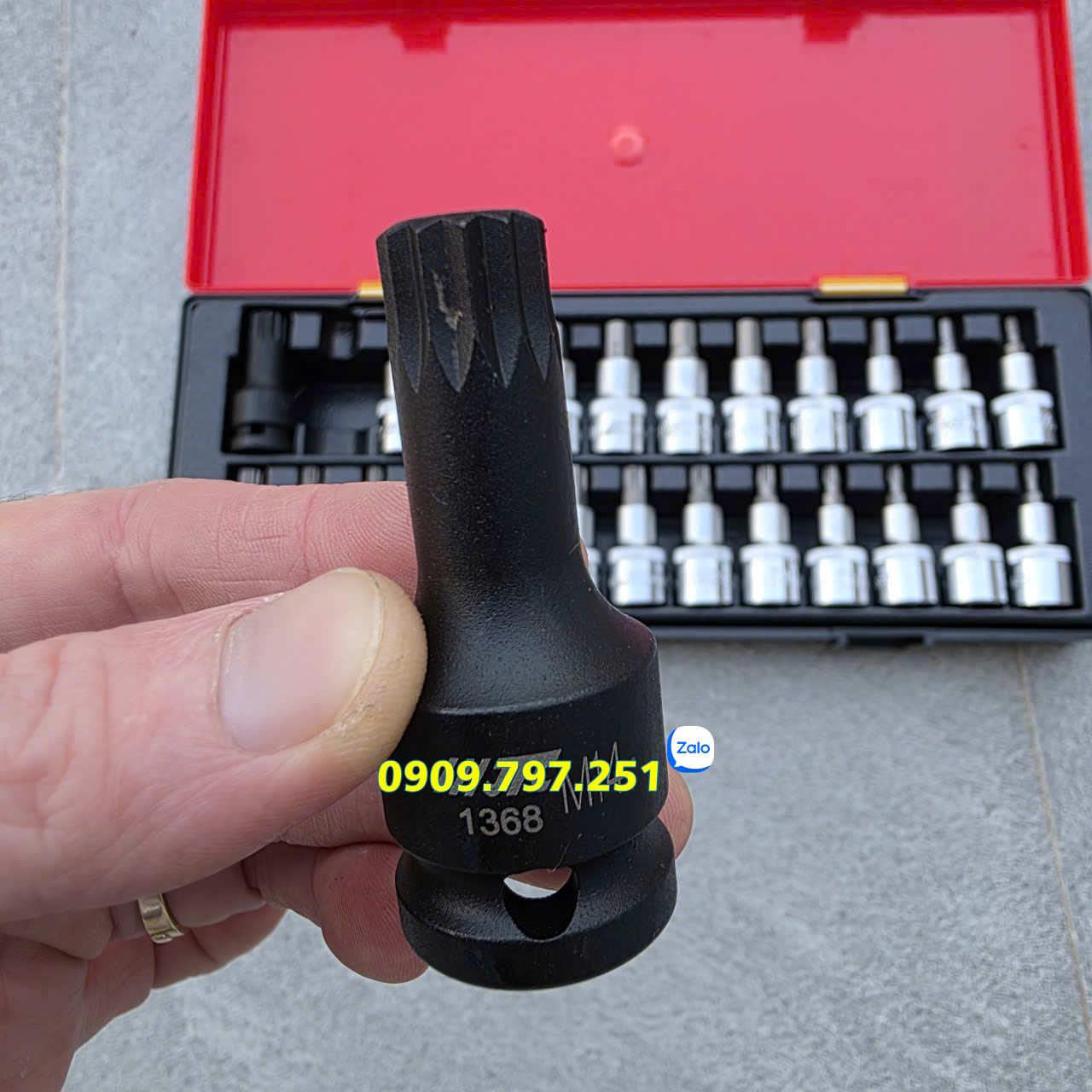 Bộ đầu tuýp lục giác sao 25 chi tiết JTC K4251