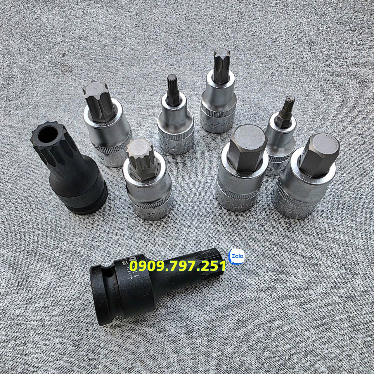 Bộ đầu tuýp lục giác sao 25 chi tiết JTC K4251