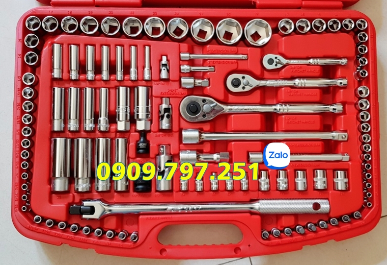 Bộ đầu tuýp đa năng 123 chi tiết JTC H123C