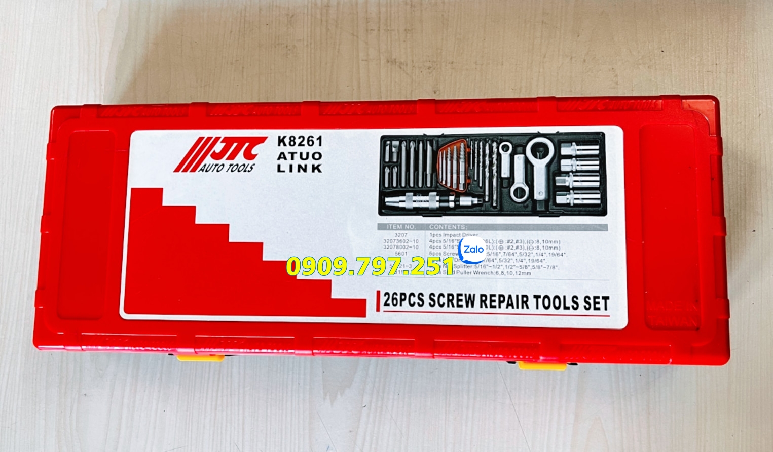 Bộ dụng cụ nhổ ốc gãy JTC K8261