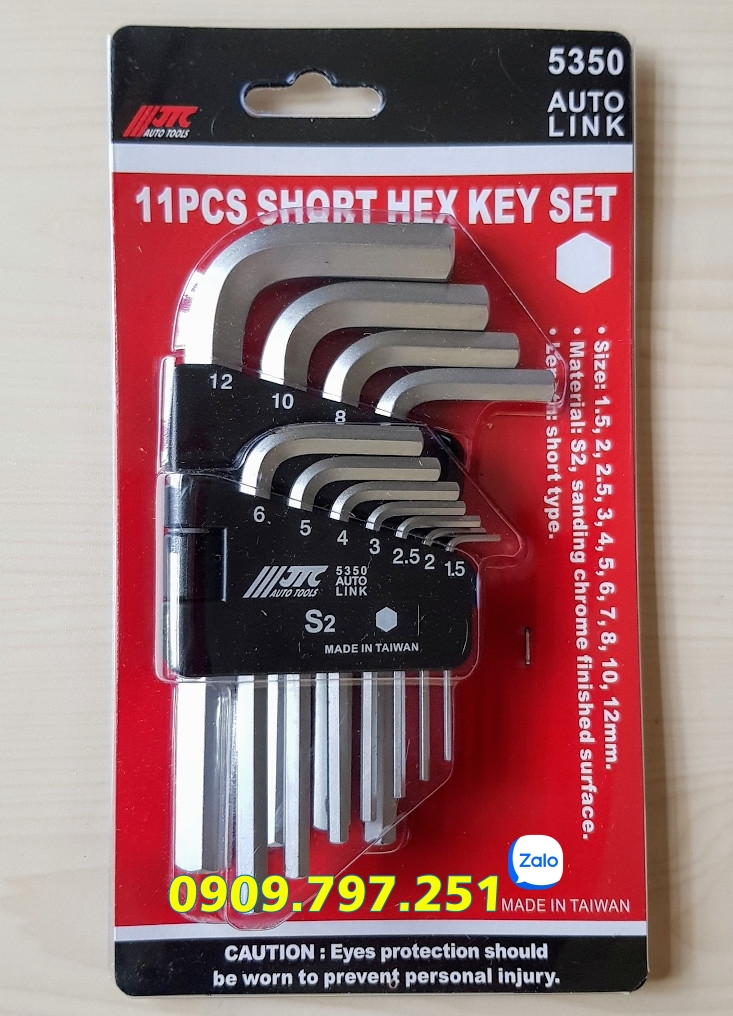 Bộ lục giác hệ mét loại ngắn JTC 5350