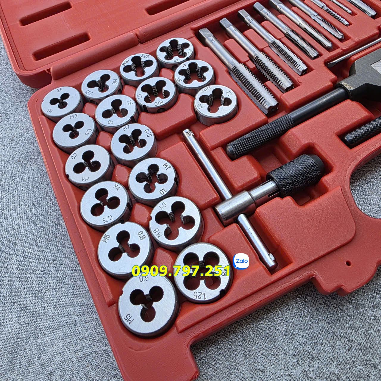 Bộ dụng cụ taro ren trong ngoài 40 chi tiết JTC 3432A