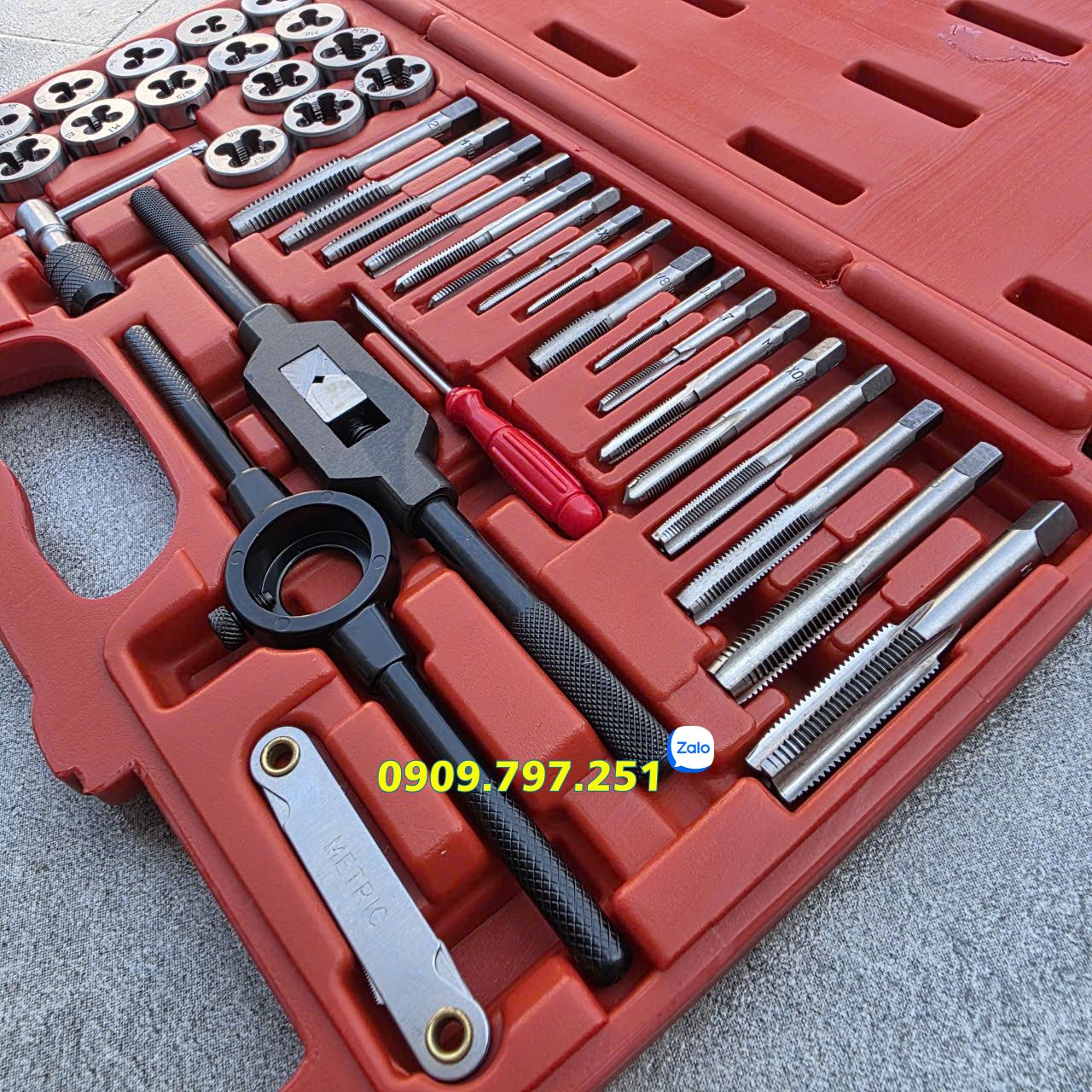 Bộ dụng cụ taro ren trong ngoài 40 chi tiết JTC 3432A