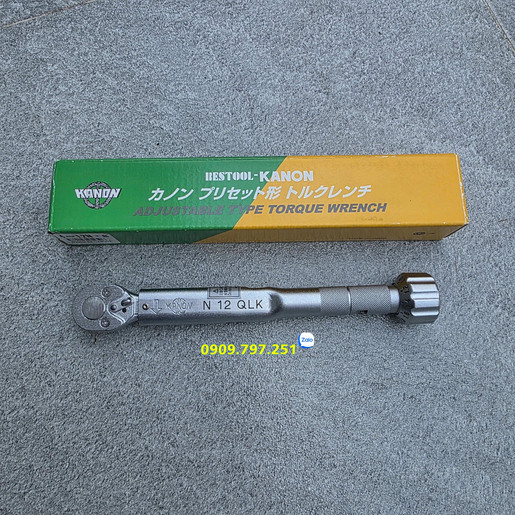 Cần siết lực 12Nm Kanon N12QLK Nhật Bản