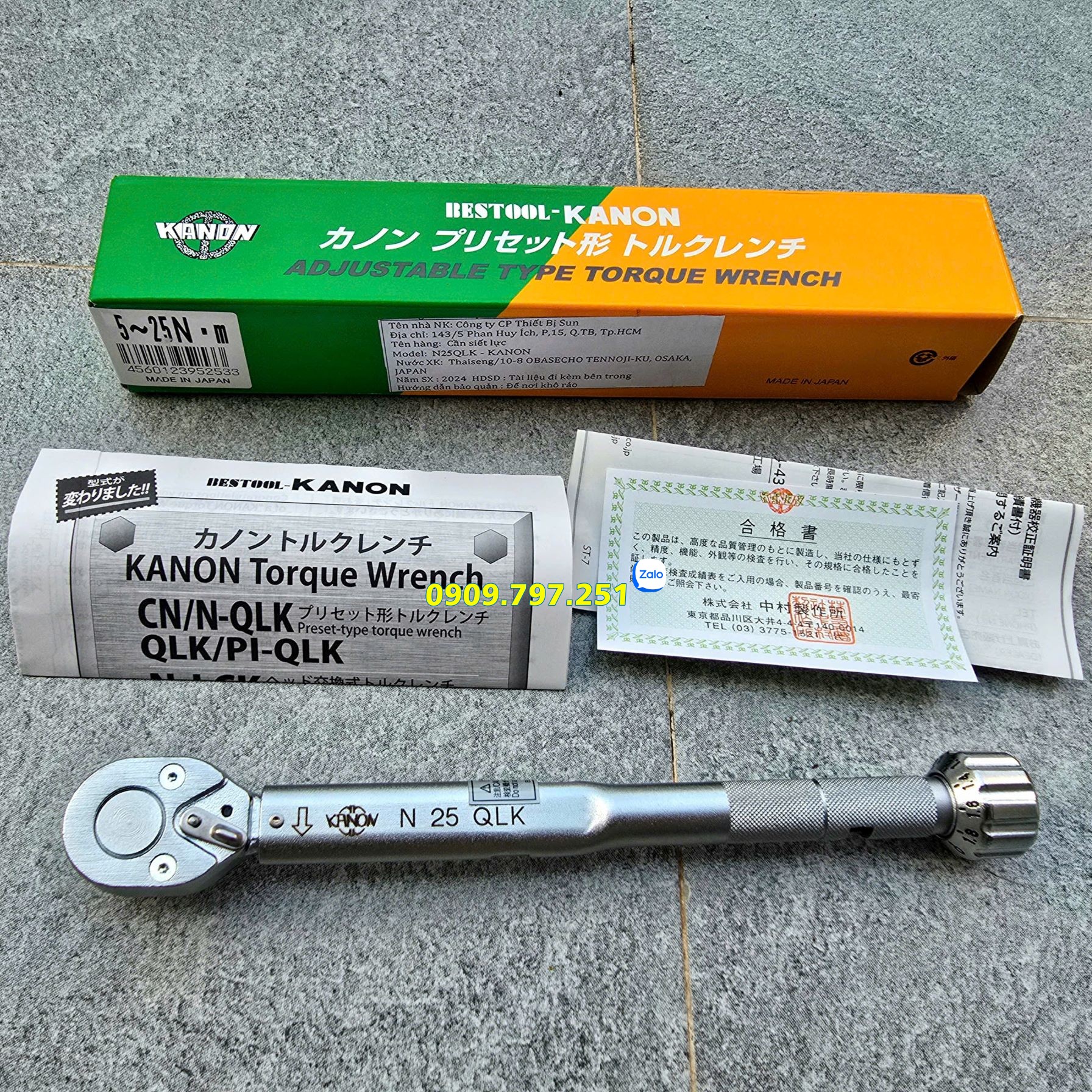 Cần siết lực 5-25Nm Kanon N25QLK