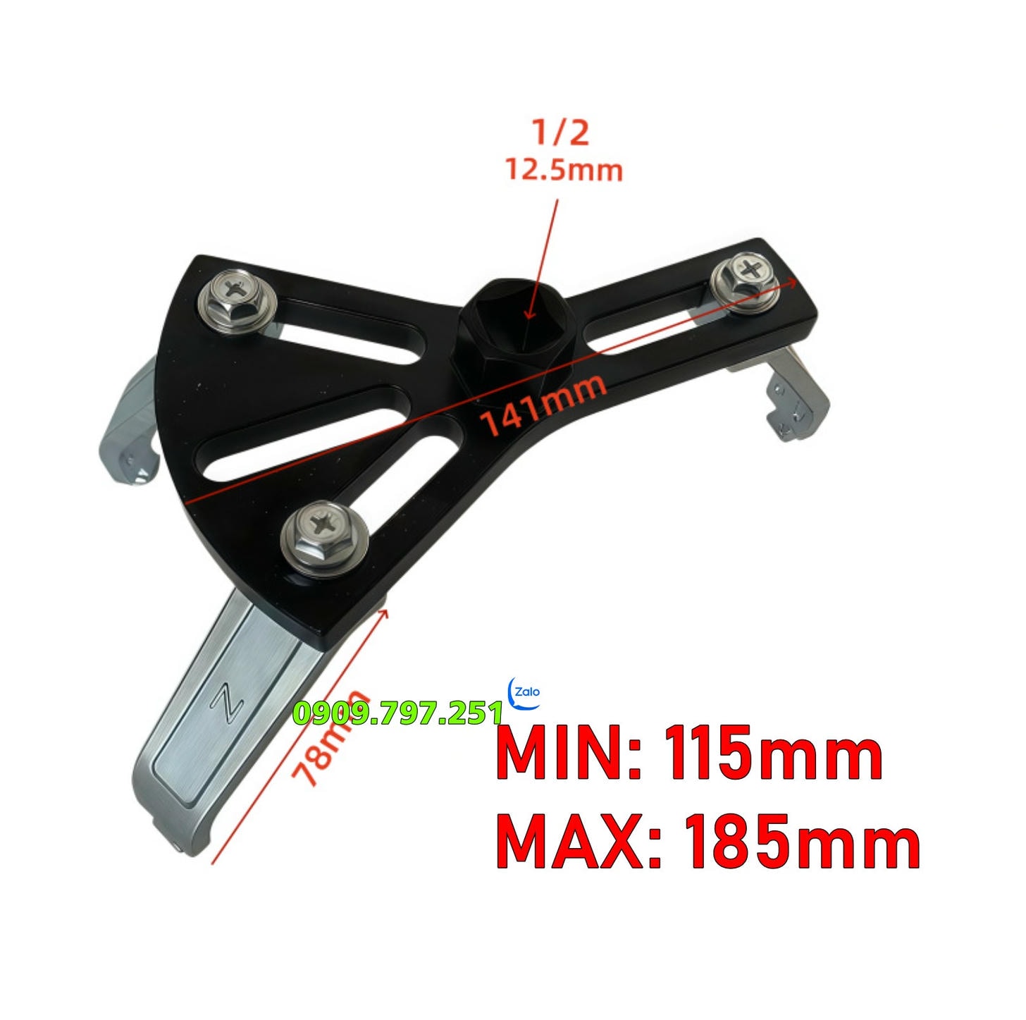 Cảo nắp bình xăng 3 chân có tăng giảm cho xe BMW Mercedes Benz Volvo Hyundai Nissan