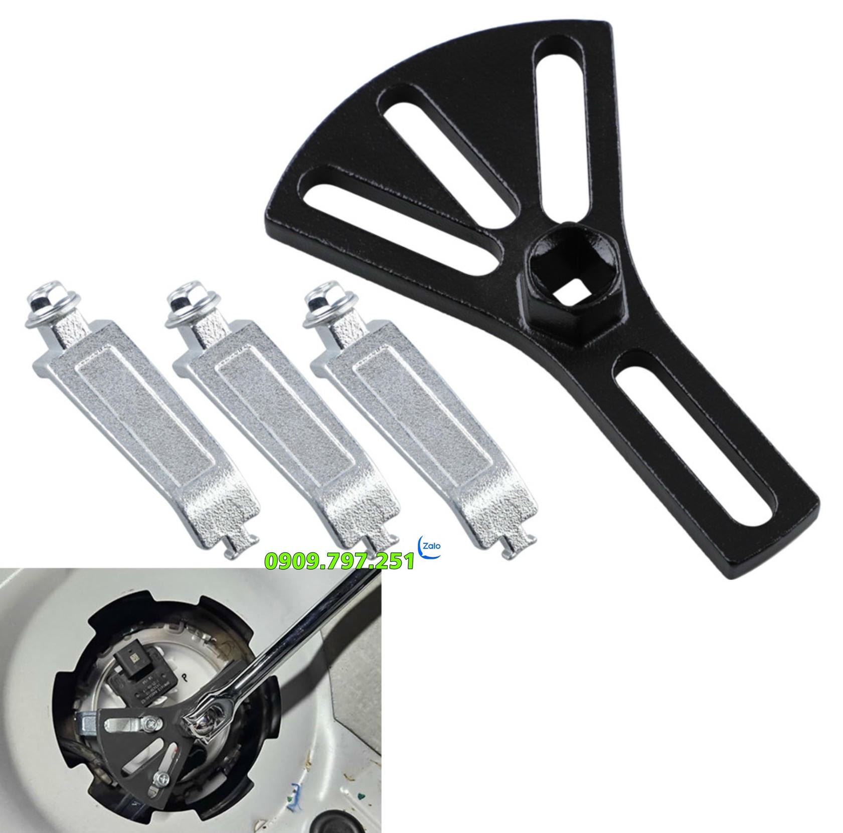 Cảo nắp bình xăng 3 chân có tăng giảm cho xe BMW Mercedes Benz Volvo Hyundai Nissan