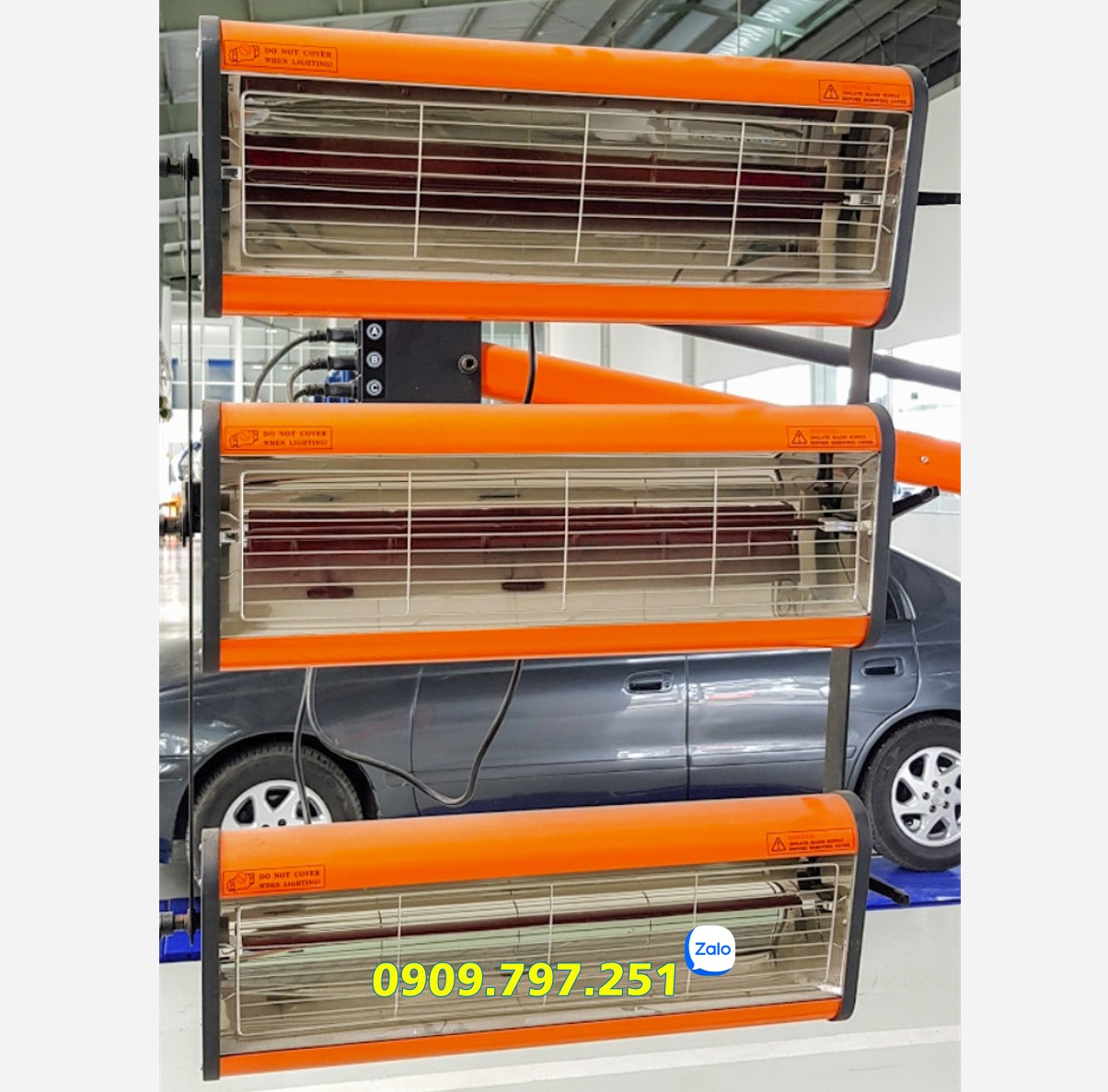 Đèn sấy sơn hồng ngoại 3 bóng Solary B3