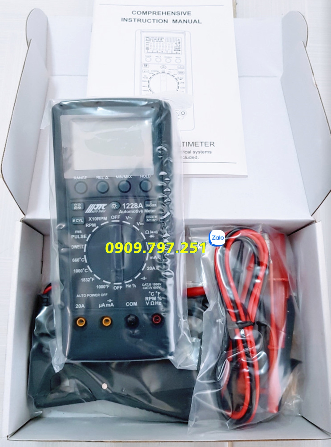 Đồng hồ kiểm tra điện ôtô JTC 1228A