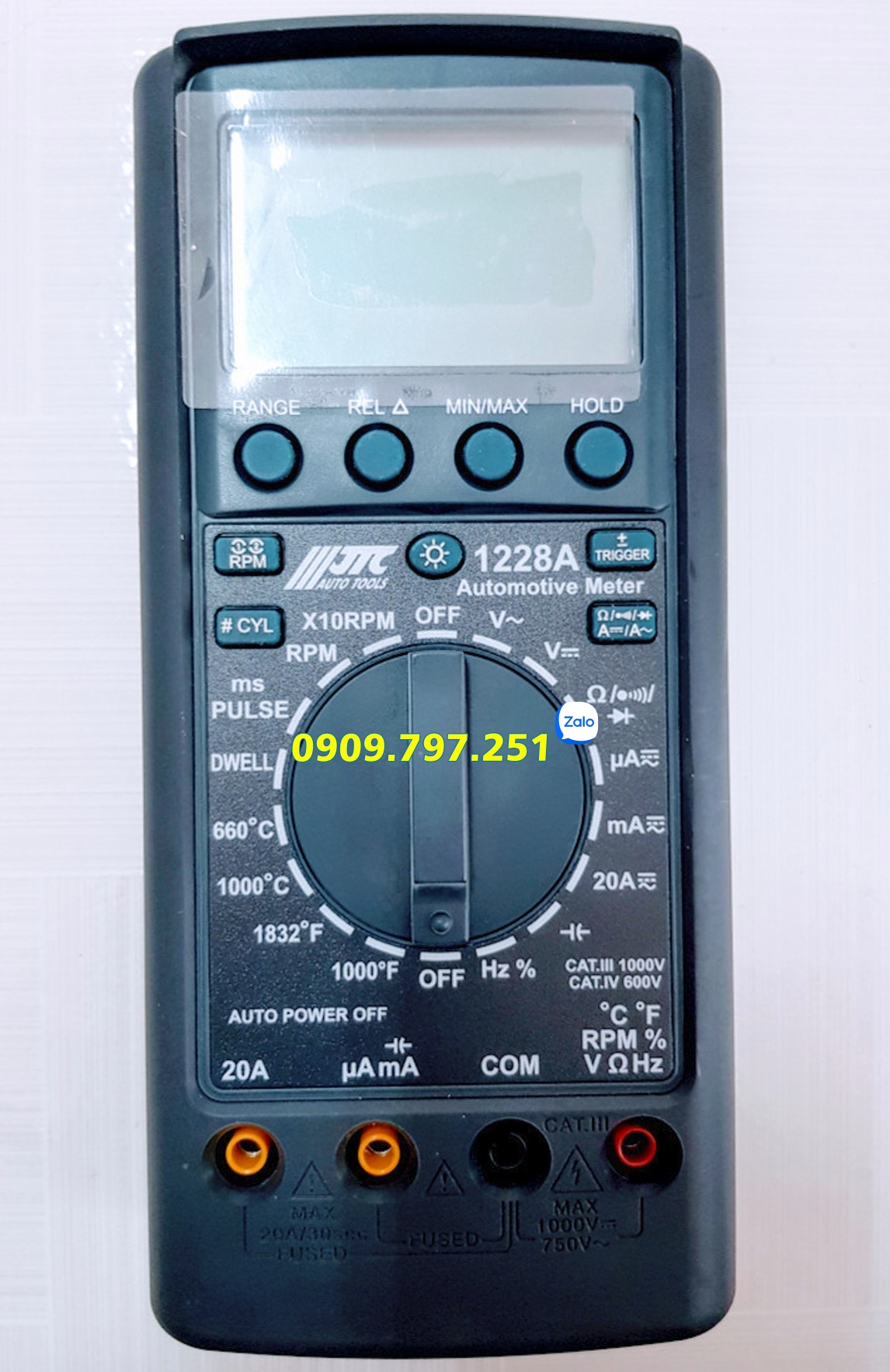 Đồng hồ kiểm tra điện ôtô JTC 1228A