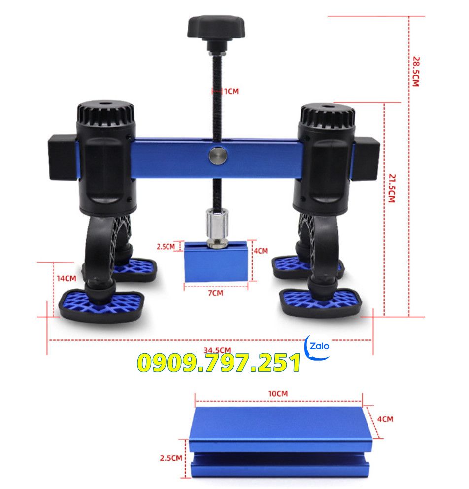 Dụng cụ kéo vết móp trên xe ô tô
