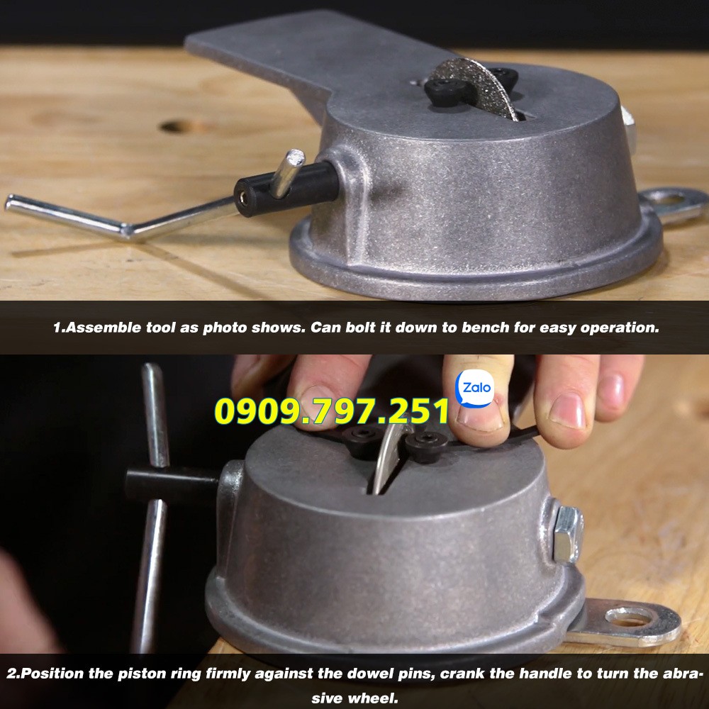 Dụng cụ mài điều chỉnh khe hở bạc piston