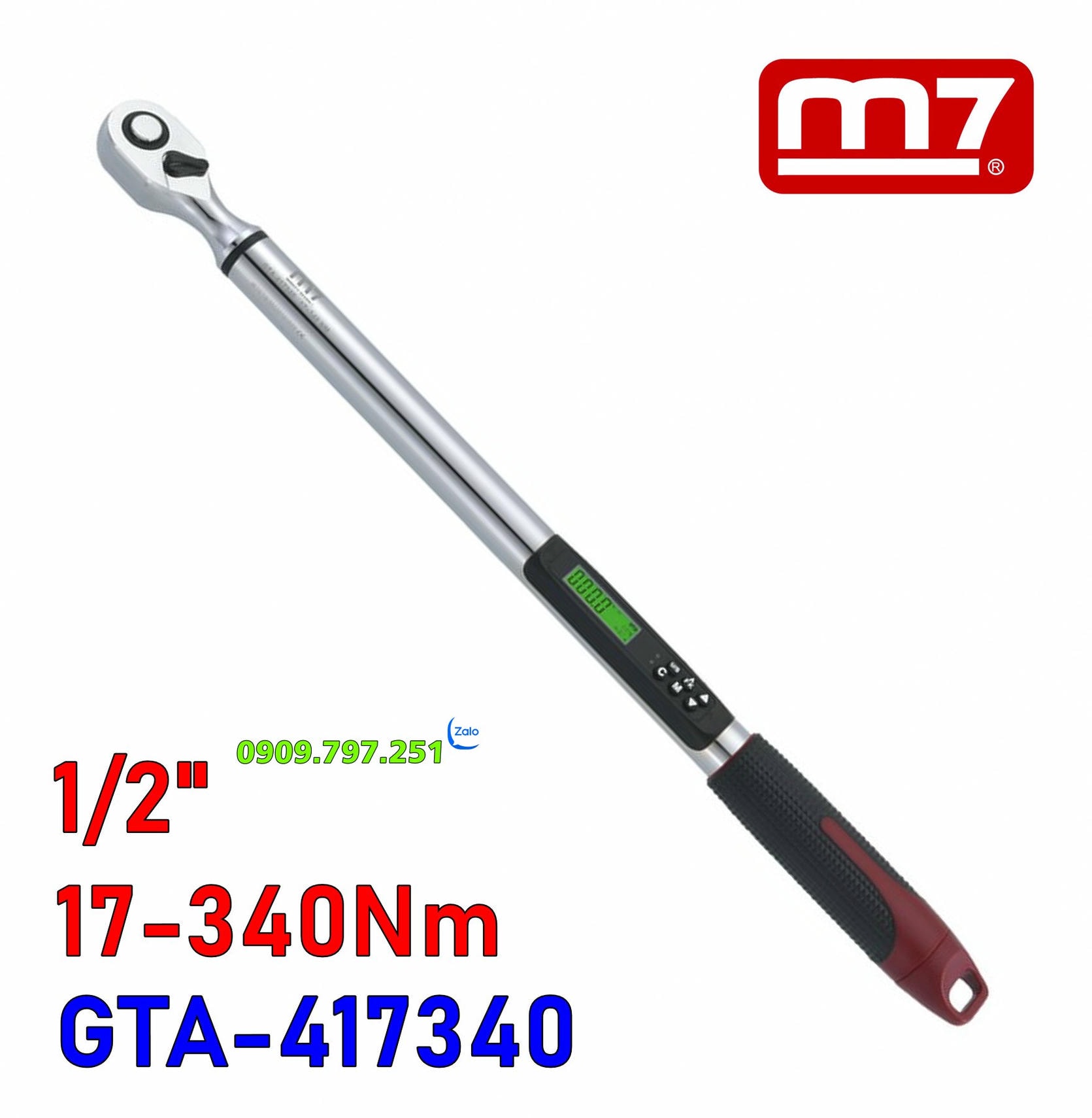 GTA-417340 Cần cân lực điện tử 1/2 inch 340Nm hãng M7 Đài Loan