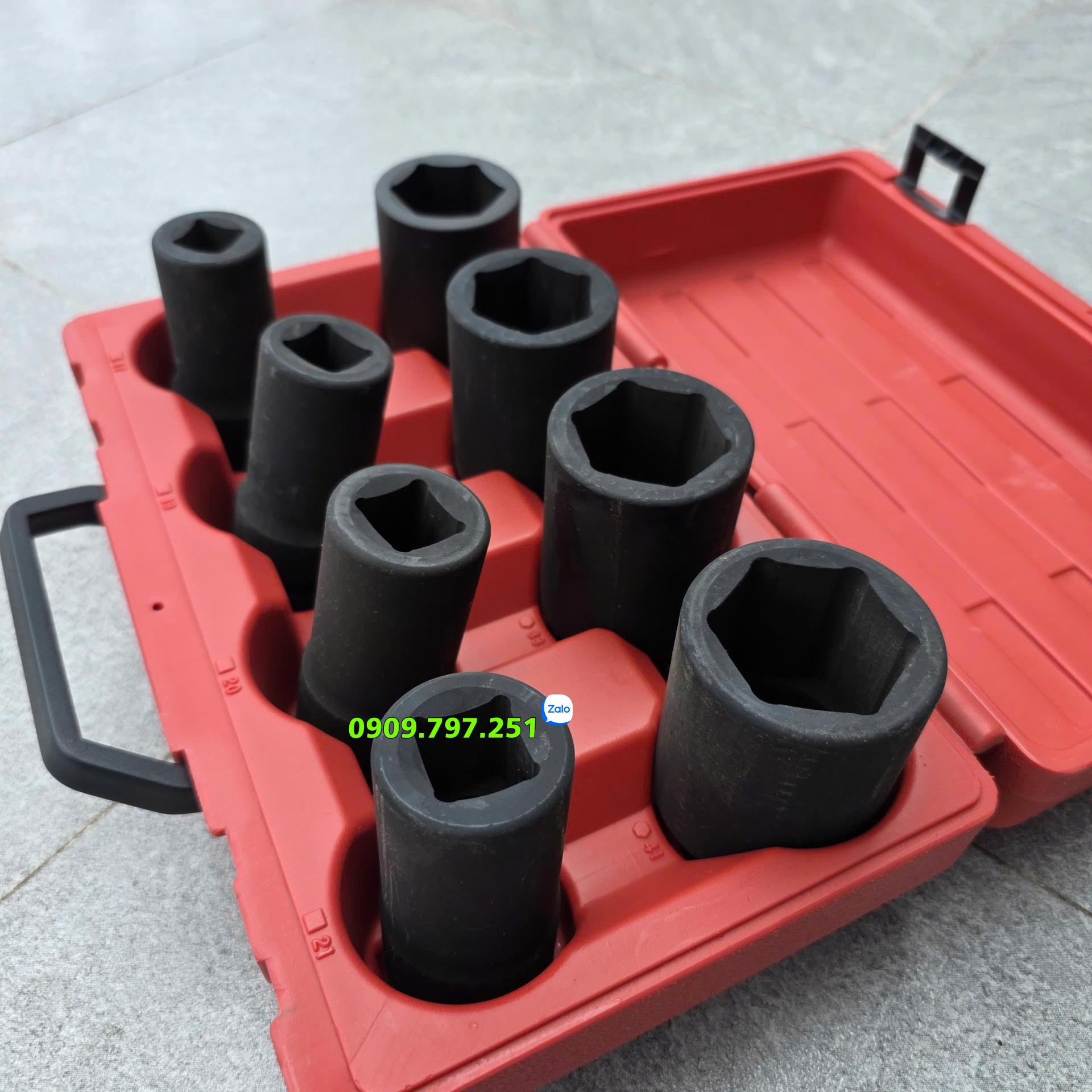 JTC-J608B Bộ đầu khẩu 3-4 inch 8 chi tiết Đài Loan