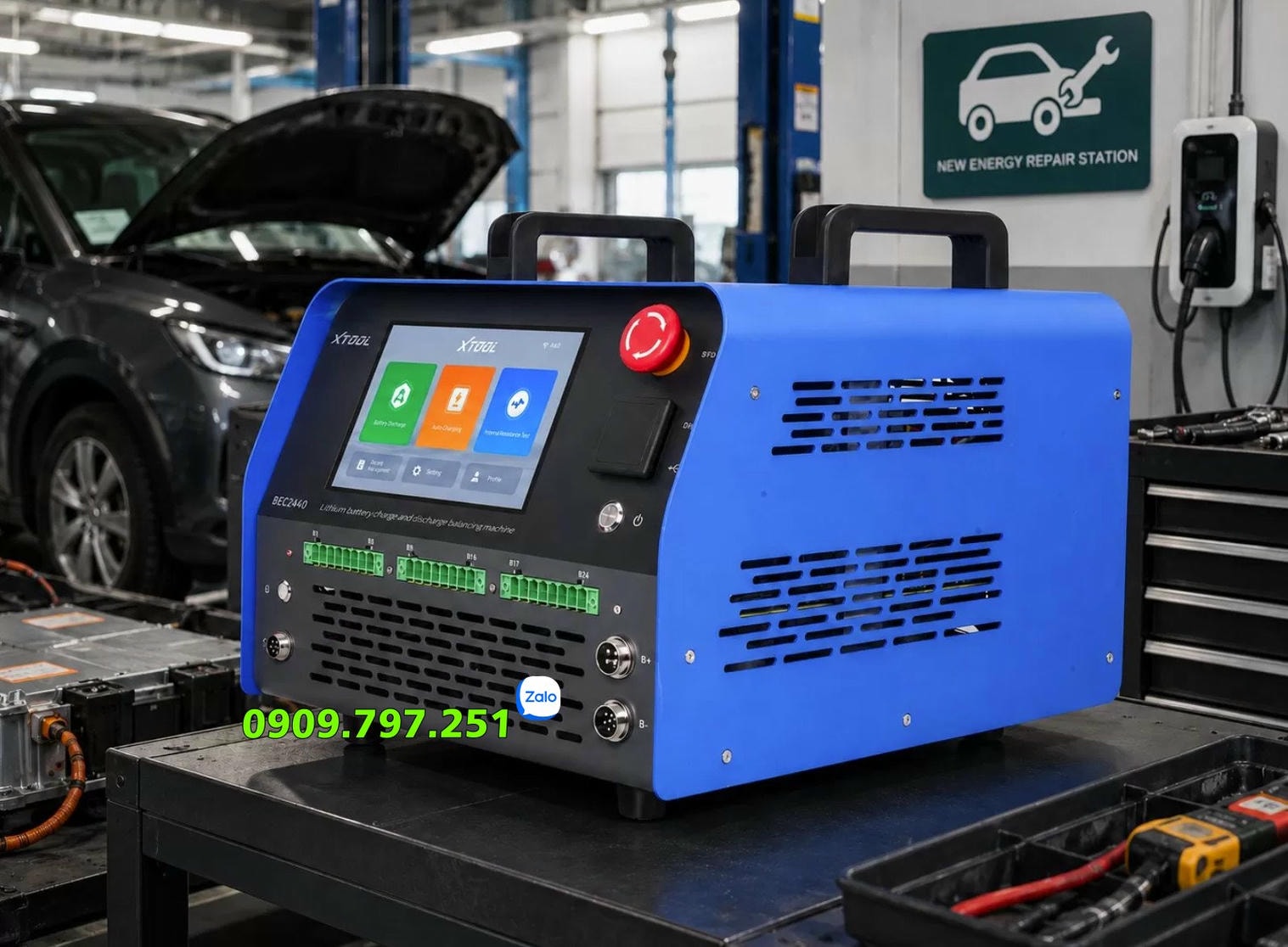 XTOOL BEC2440 Máy sạc xả cân bằng pin ô tô điện 24 kênh 40A hãng XTOOL Trung Quốc