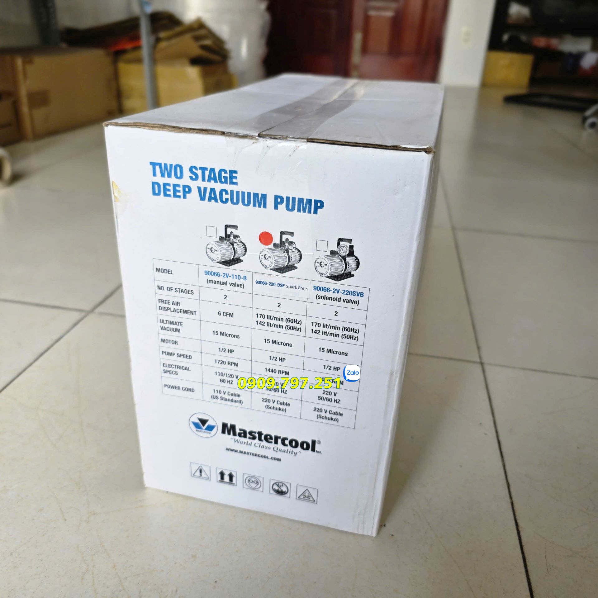 Bơm hút chân không 2 cấp Mastercool 90066-220-BSF